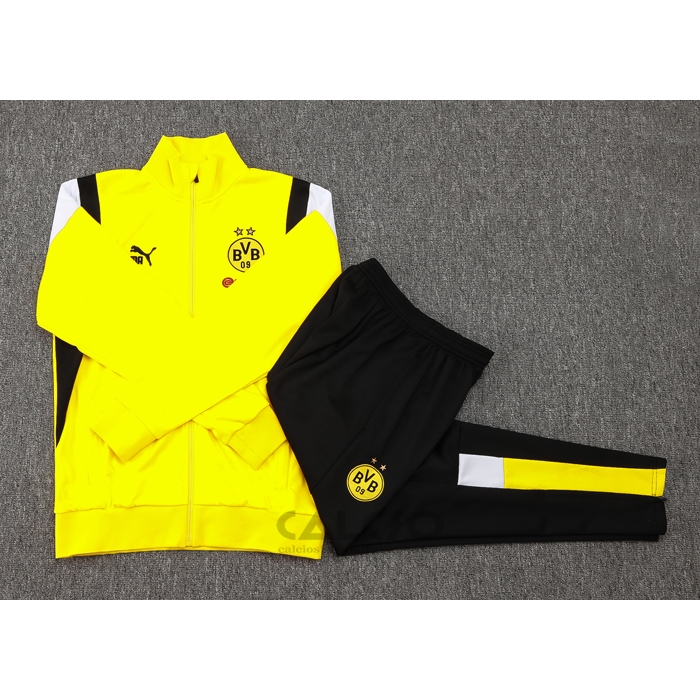 Tuta da Track di Giacca Borussia Dortmund 2023-2024 Giallo